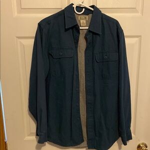L.L. Bean Blue Lightweight Shirt Jacket